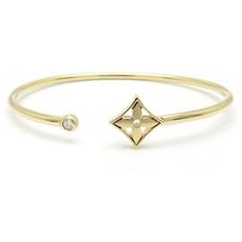 Bracciale charm in oro giallo 18K Louis Vuitton con diamante D'oro