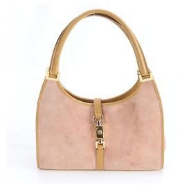 Borsa in pelle Gucci Jackie Marrone Rosa