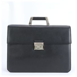 Bolsa de couro Salvatore Ferragamo Preto