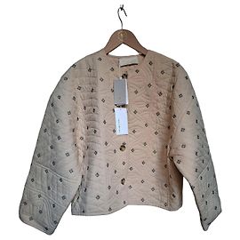 Chaqueta acolchada beige Vanessa Bruno con estampado floral Beige