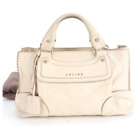Céline Celine Boogie Bag aus Leder Beige