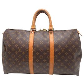 Bolso Boston Keepall 45 Louis Vuitton Castaño