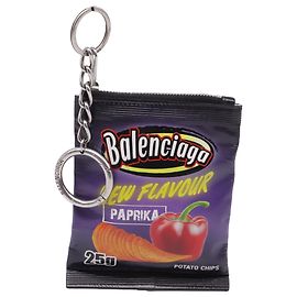 Chips Balenciaga in Paprika Charm in Pelle di Vitello Nera Altro