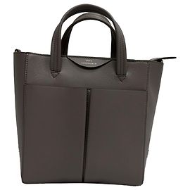Sac tote Mini Nevis en cuir de veau gris Anya Hindmarch Gris