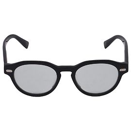 Brunello Cucinelli BC3007 Round Framed Eyeglasses in Black Acetate Black