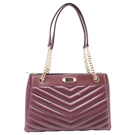Michael Kors Medium Whitney gesteppte Tote Bag aus burgunderfarbenem Leder Rot Bordeaux