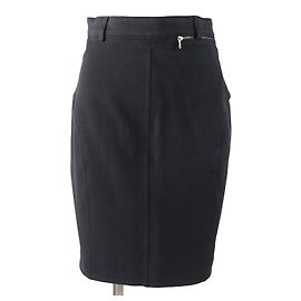 Gonna in denim di cotone ed elastan Gucci Tom Ford Nero