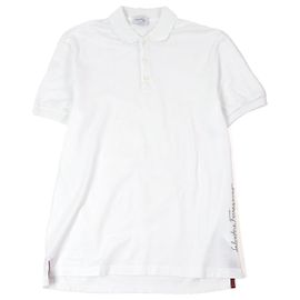 Camisa Polo de Algodón Salvatore Ferragamo Blanco