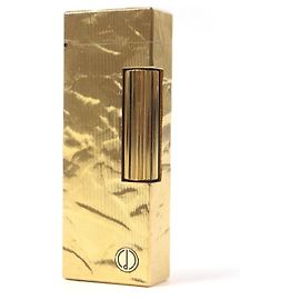 Alfred Dunhill Encendedor cuadrado con logo de Dunhill Dorado