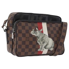 LOUIS VUITTON Borsa Chapman Brothers Nile PM Damier Ebene N42704 LV Auth 170961 Damier ebene