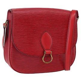 LOUIS VUITTON Borsa a Spalla Epi Saint Cloud GM Rossa M52197 LV Auth LNZ246 Rosso
