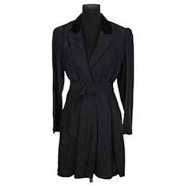 Sandro Schwarzes Kleid Schwarz