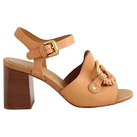 See by Chloé Camel leather sandals Camel