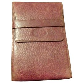 Cartier Bordeaux Leather Wallet Dark red