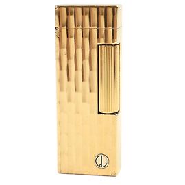 Alfred Dunhill Dunhill Logo Metal All-over Pattern Lighter Golden