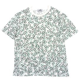 Camiseta de algodão Hermès Branco Verde