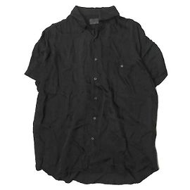 Autre Marque Camicia a maniche corte in rayon RtA Nero