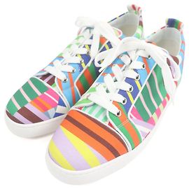 Baskets Lewis Junior Border de Christian Louboutin Multicolore