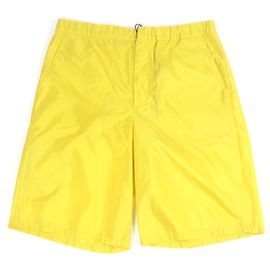Shorts Prada en polyamide recyclé Jaune
