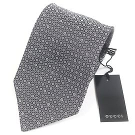 Gucci Silk Tie Brown Grey