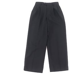 Céline Calça larga de dois pregas Celine Center em lã Preto