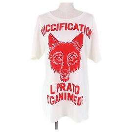Camiseta de algodón GUCCIFICATION de Gucci Blanco