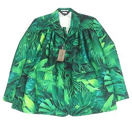 Autre Marque Chaqueta con estampado de hojas COMME des GARCONS HOMME PLUS Verde