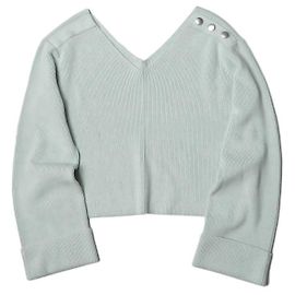 Autre Marque Ray BEAMS Rayon Blend Knit Pullover Blue