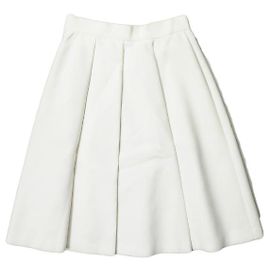Autre Marque Falda plisada de mezcla Demi-Luxe BEAMS Blanco