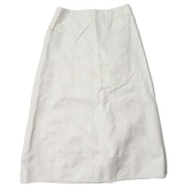 Autre Marque Falda de mezcla de lino Drawer Beige Otro