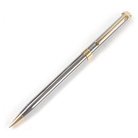 Tiffany & Co Penna a sfera T-clip in argento e oro di Tiffany&Co. Argento D'oro