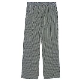 Céline Celine Hickory Stripe Flare Denim Pants Blue Other