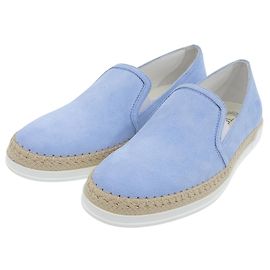 Espadrille en daim Tod's Bleu Bleu clair