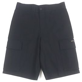 Bermuda de algodão com logotipo Louis Vuitton em placa prateada Preto