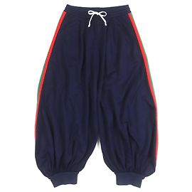 Gucci Balloon Technical Jersey Polyester Pants Blue Navy blue