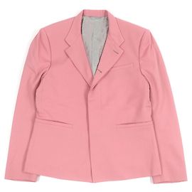 Chaqueta de lana con cuello de oficial Dior×Cactus Jack Rosa
