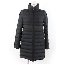 Moncler SOLOGNE Wool Down Coat Grey Dark grey