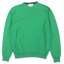 Hermès Hermes H embroidery Wool Knit Green