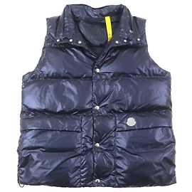 Moncler Genius 2 IDIR Nylon Down Vest Blue Navy blue