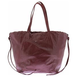 Céline Bolsa de couro bordeaux 'Coulisse' Bordeaux