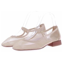 SéZane Ballerines "Mary Jane" en mesh beiges Beige