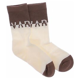 Autre Marque Calcetines crudos y marrones de algodón Beige