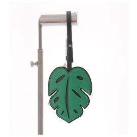 Lancel Porte étiquette feuille Green