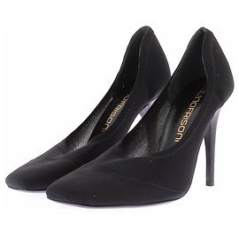 Bruno Frisoni Schwarze Leder-Pumps Schwarz