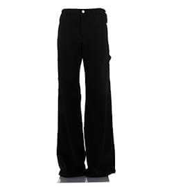 Courreges Jeans negro de algodón Negro