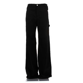 Courreges Jean noir en coton Noir