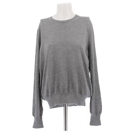 The row Pull fin en cachemire gris Grey