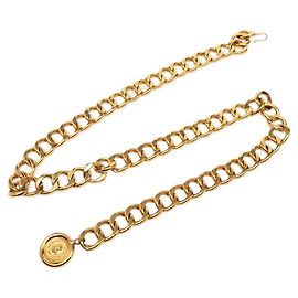 Cinturón de mujer dorado de la línea Cambon de Chanel Dorado
