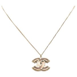 Collier Plaqué Or Chanel Coco Mark Doré