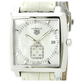 TAG HEUER Monaco Lady Diamond MOP Dial Quartz Watch Other